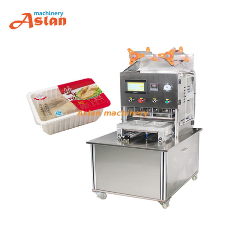 MAP Food tray vacuum sealing machine